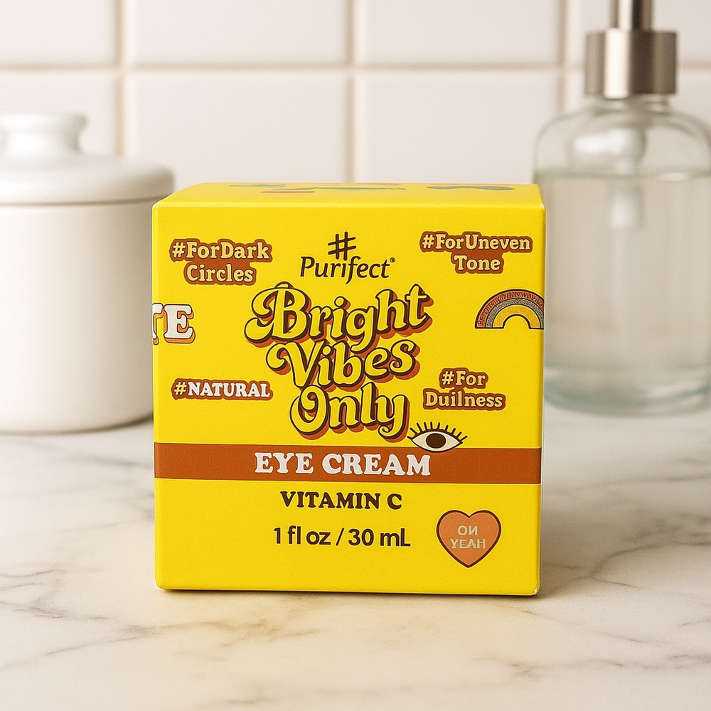 Purifect Bright Vibes Only Eye Cream w/Vitamin C Natural Brightening I fl oz New